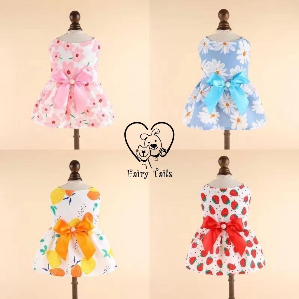 Party Dress Gaun Pesta Untuk Anjing dan Kucing / Clothes Baju Pakaian Anabul / Gown Dress for Pet Dog Cat