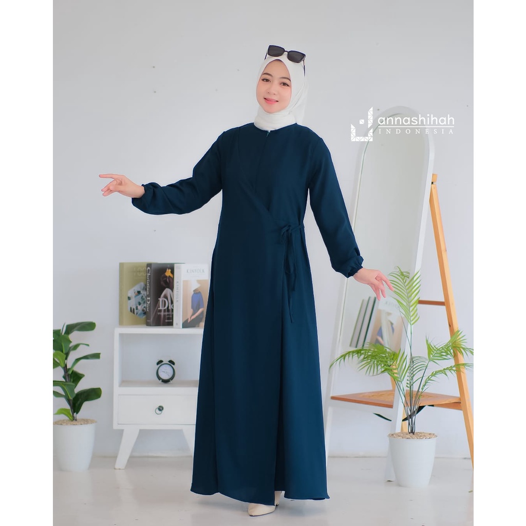 ABAYA AMIRA ANNASIHAH dan ALIFAH baju muslim busui model layer depan scbd fashion muslim desaign best seller