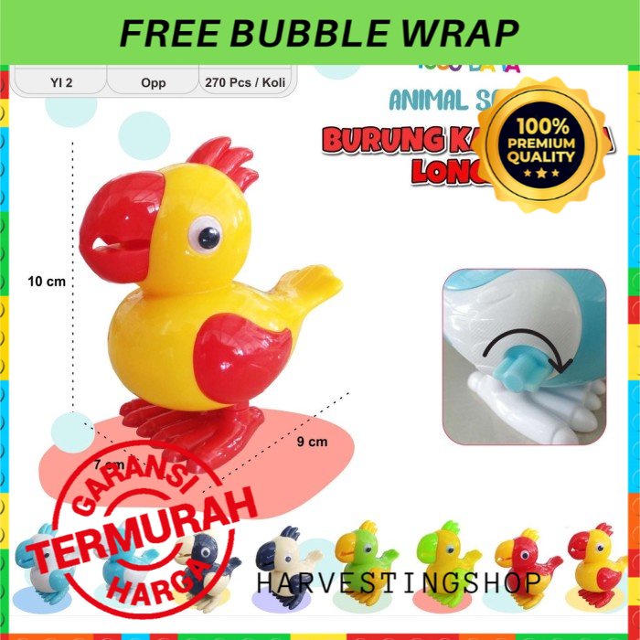 Hadiah Kado Ulang Tahun Mainan Edukasi Edukatif Anak Bayi Cowok Cewek Laki Perempuan Burung Kakak Tu