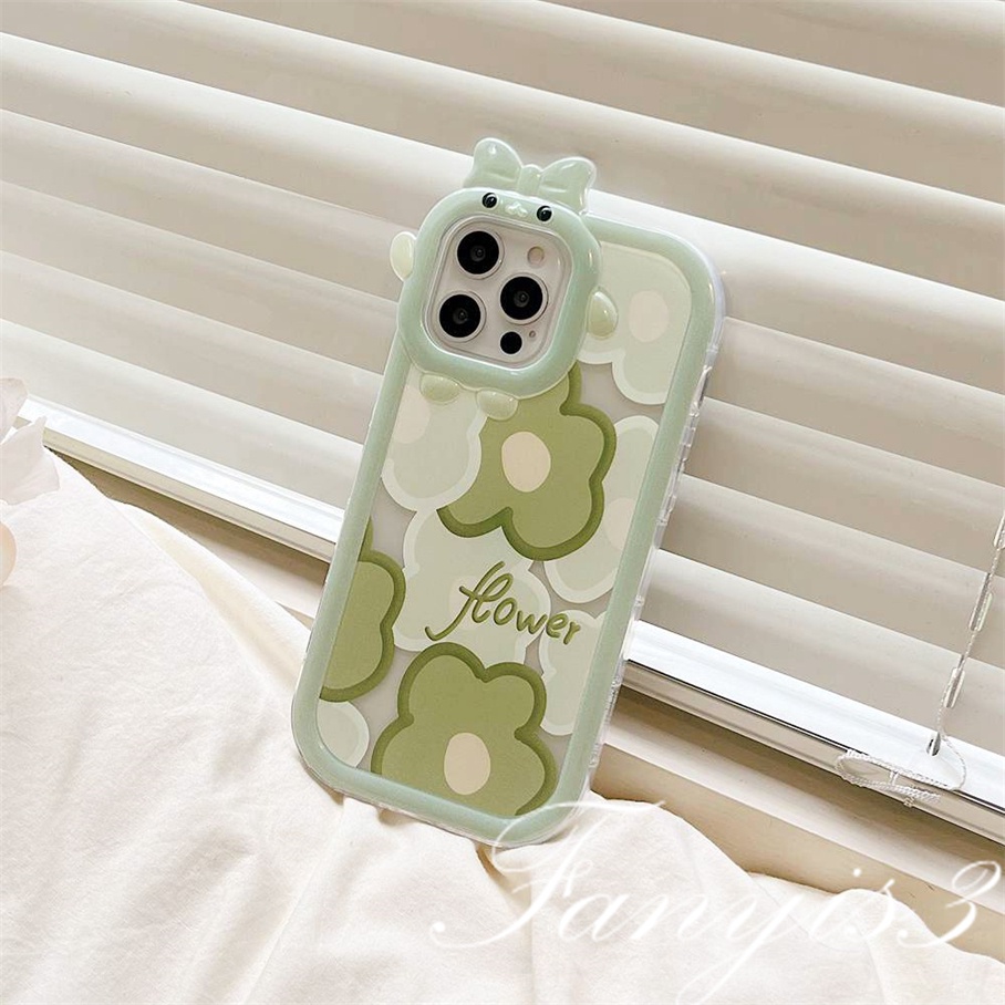 OPPO A78 A17 A77 A77s A57 A76 A16 A16s A15 A15s A74 A54 A95 A94 A3s A5s A53 A33 A32 A5 A9 2020 A31 Reno 7Z 6 5F 5 5K A92 A93 A16k  Ins Flower Cute Monster Lens Phone Case Clear Soft Cover