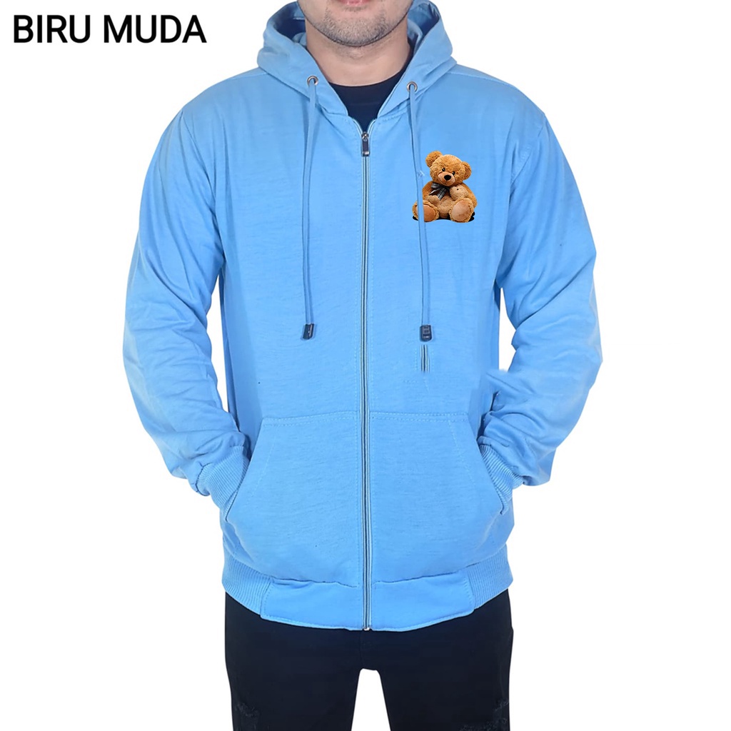 GSC - Sweater Bomber Basic Motif BEAR / Jaket bomber unisex