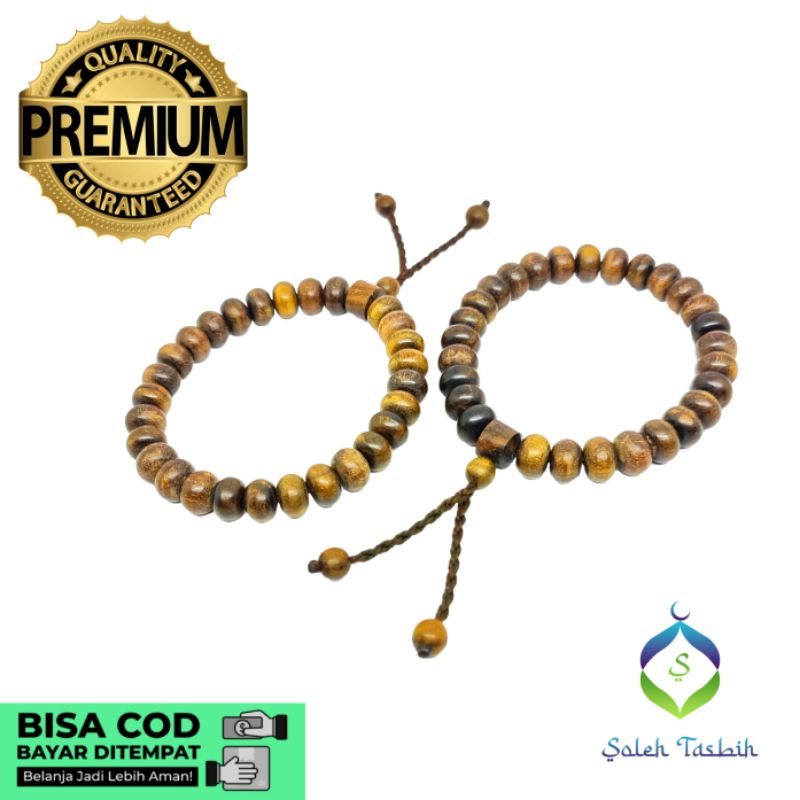 Gelang Kemuning Hitam Motif Pipih, Size 6mmx10mm