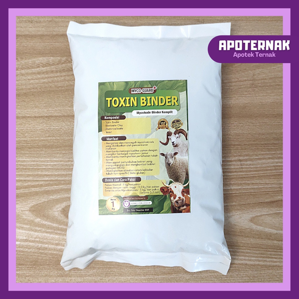 MYCO-GUARD TOXIN BINDER 1 kg | Mencegah dan Mengatasi Racun Toxin Jamur Pada Pakan yang Tercemar Mycotoxicosis