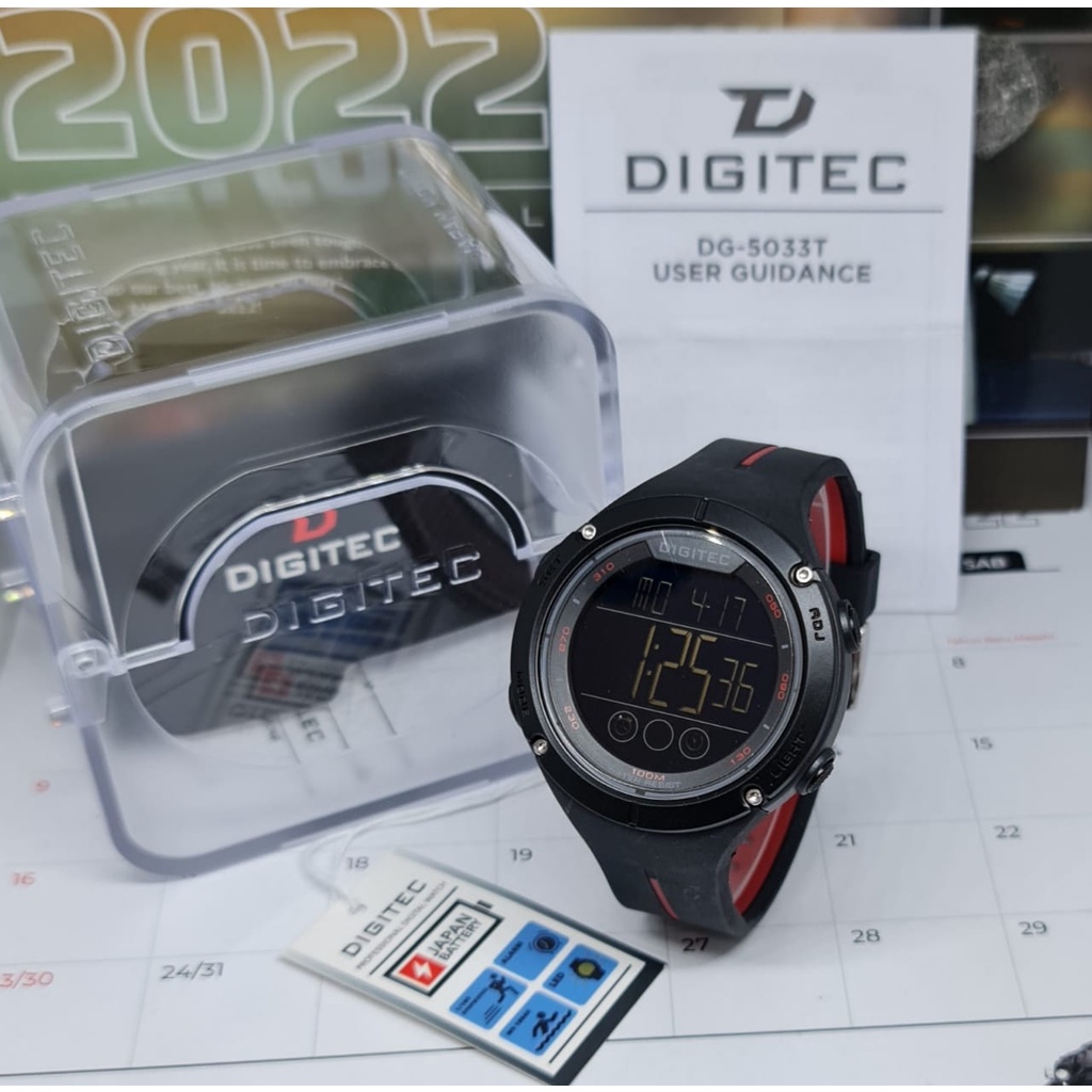 JAM TANGAN PRIA DIGITEC DG 5033T DG-5033T DG5033 ORIGINAL FREE BOX