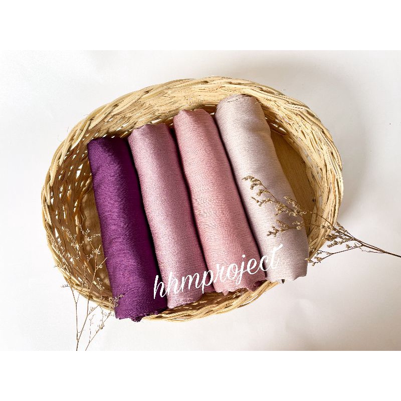 Hijab Pashmina Silk Crinkel Chiffon Cradenza Shawl Syawl Malay