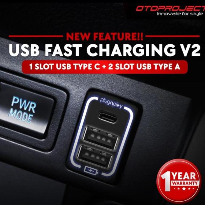 USB Fast Charging Otoproject Innova Reborn Modul OBD Charger Hp Mobil