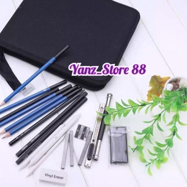 

36 Pcs Sketching Set Drawing Kit Tools Pensil Gambar Sketsa Art Manga