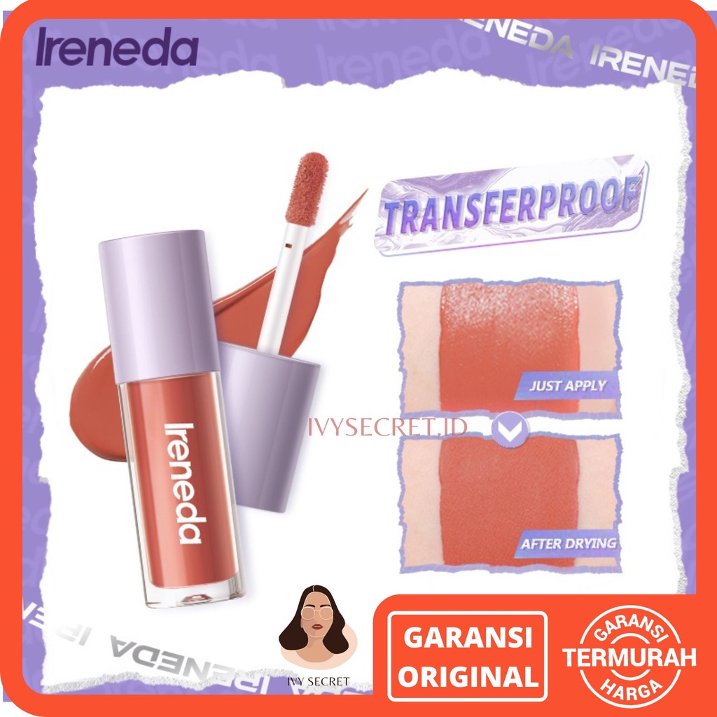 Ireneda Lipstick Matte Transferproof Lipmatte Lipcream Lipstick Cream Lipstick Ireneda Lipstik Ireneda