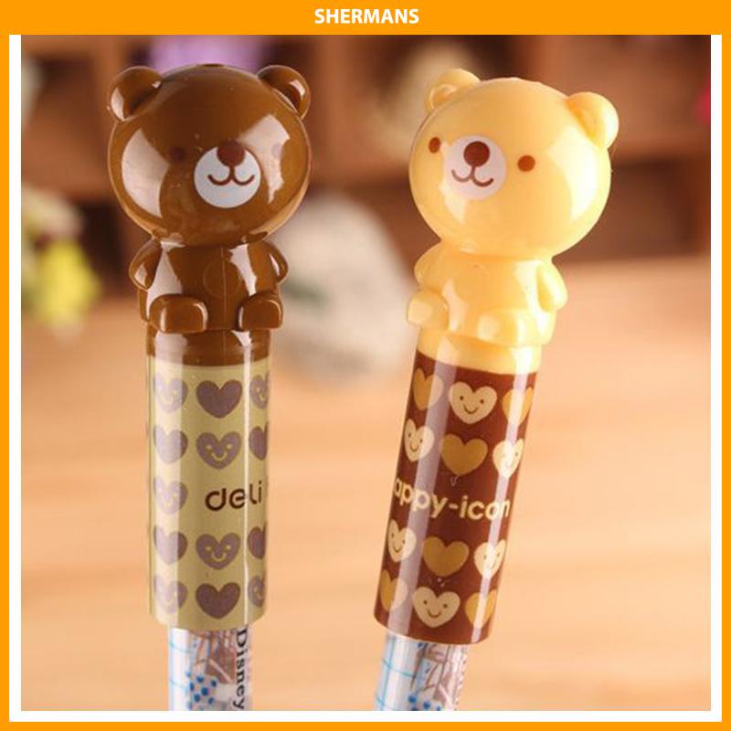 

[Ready Stock❤️]4PCS Pensil Meliputi Tutup Pelindung Tutup Pensil Kartun Lucu Alat Tulis Siswa sherman