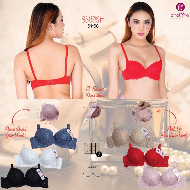 bh brukat renda busa tebal berkawat