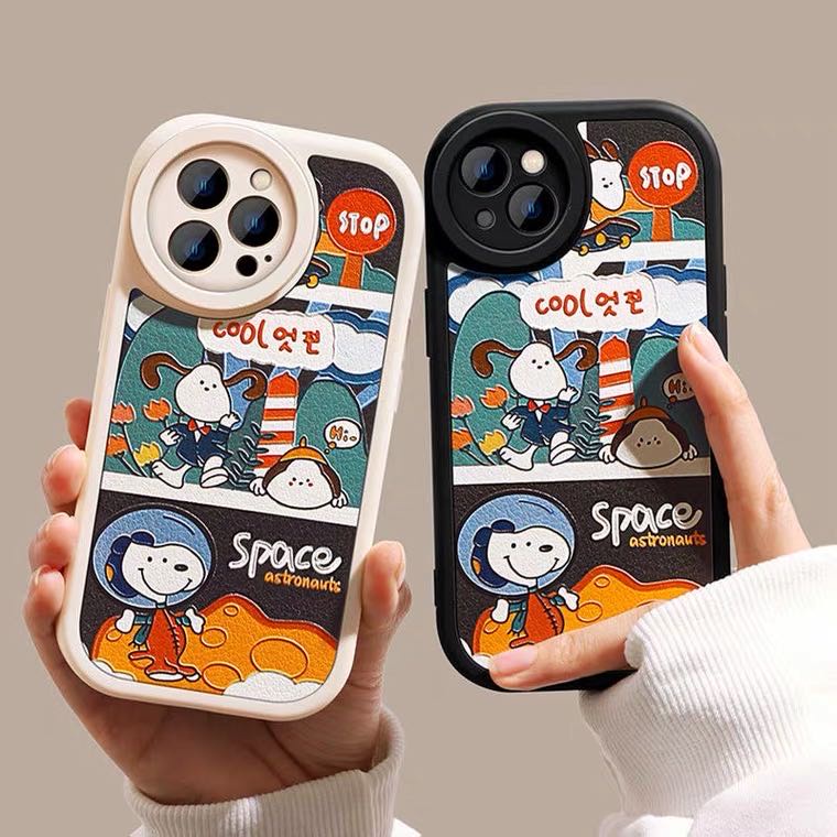 Soft Case TPU Motif Kartun Snoopy Untuk IPhone 11 12 13 Pro Max 7Plus 8Plus XR 6 6s Plus 7 8 Plus X XS Max 11Pro Max SE 2020