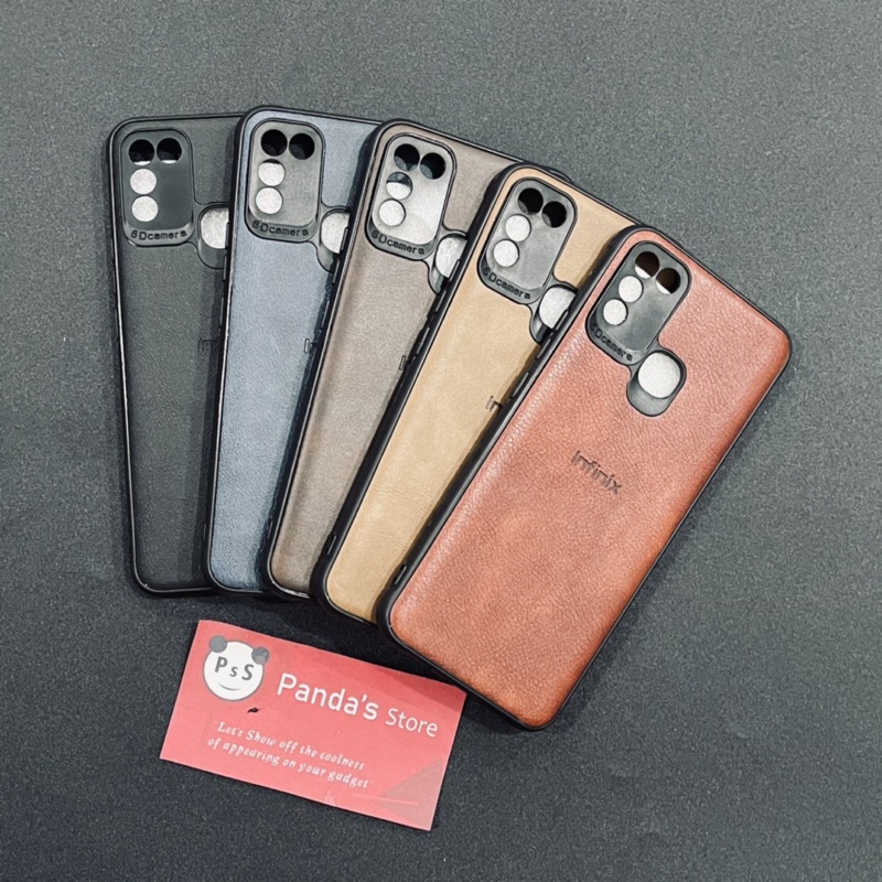 Leather Case Infinix Hot 10 Play / Hot 11 Play Softcase Kulit Elegan Casing Slim Fit