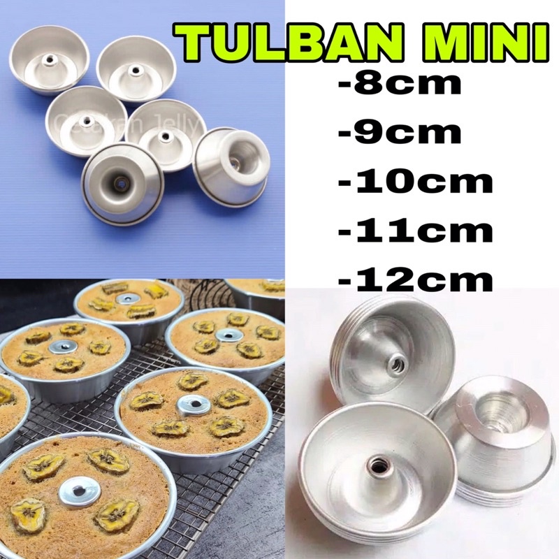 Cetakan brownies donat loyang tulban mini 8 cm 9 cm 10 cm 11 cm 12 cm isi 12 Pcs Lusinan Brownut Mur
