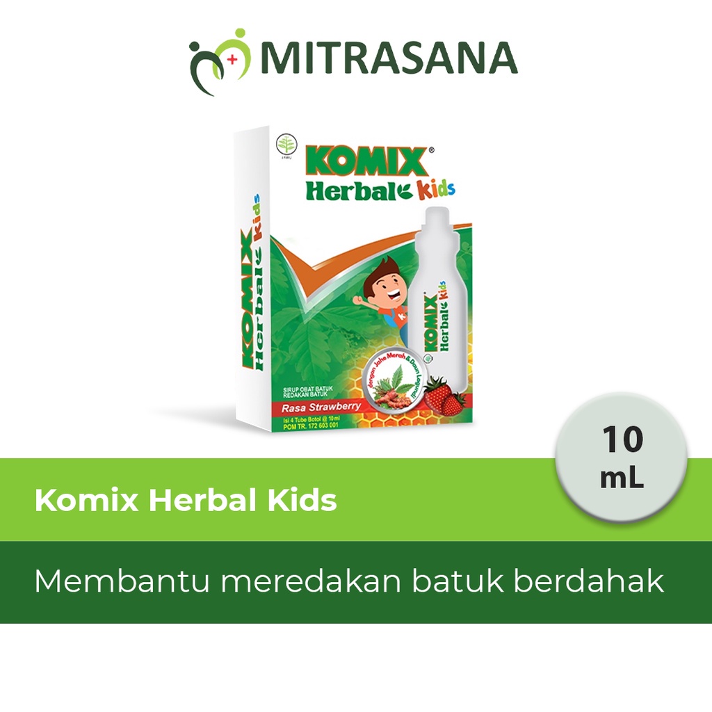 Komix Herbal Kids Tube @10 Ml - Obat Batuk Anak