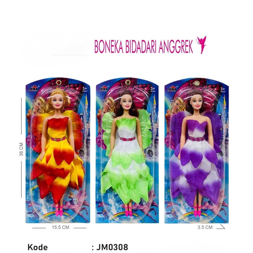 Mainan Anak Perempuan Boneka Barbie Bidadari Anggrek JM0308