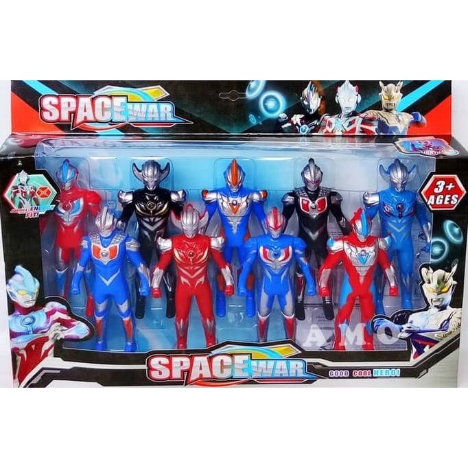 FIGURE SET ULTRAMEN 9 PCS - MAINAN ULTRAMAN GINGA
