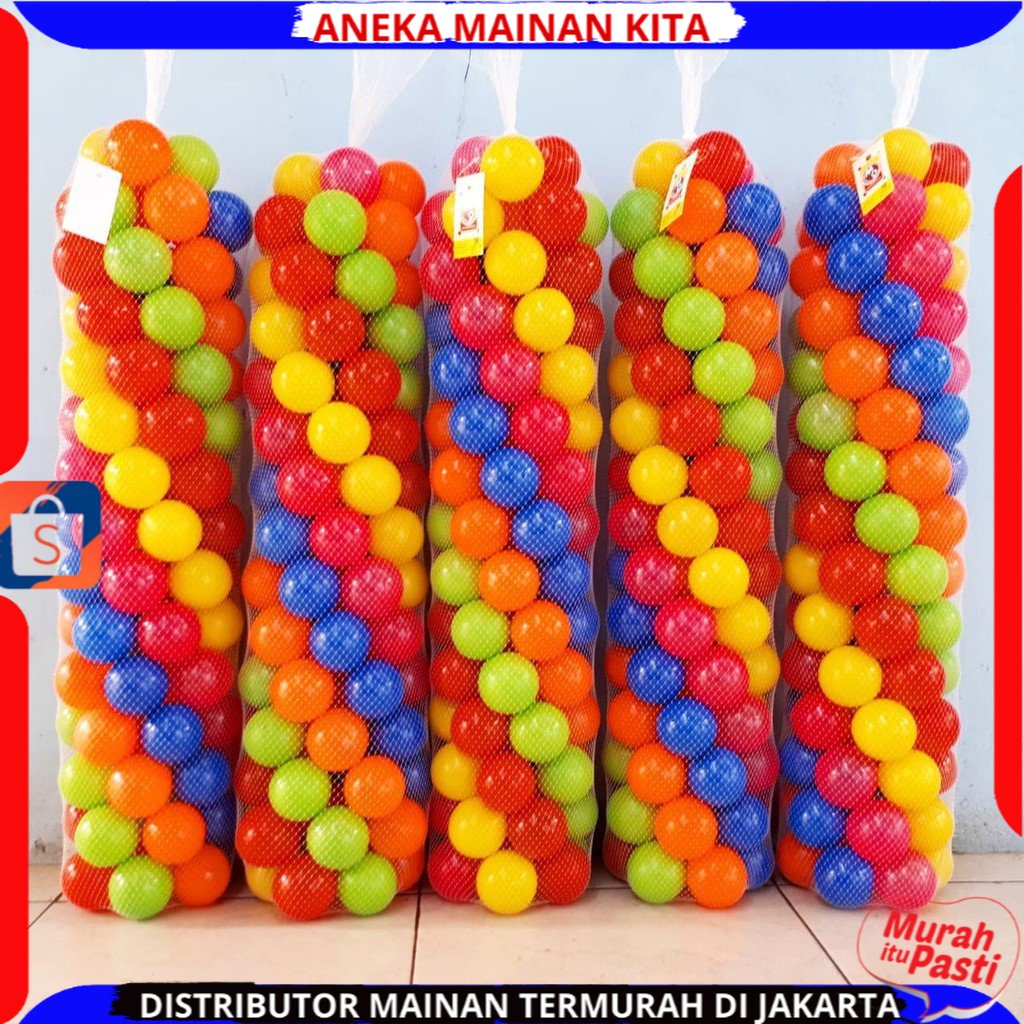 MAINAN BOLA MANDI ANAK ISI 100 PCS WARNA WARNI SNI