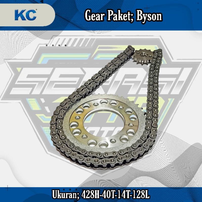 KC GEAR PAKET BYSON (428H-40T-14T-128L)