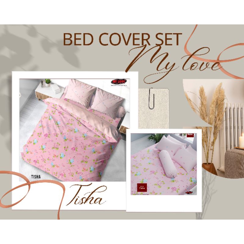 Bedcover set my love Tisha Ukuran 180x200