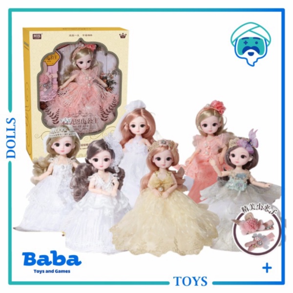 

Unik Mainan Boneka Korea Princess Cantik Wedding Dress Boneka Doll 21 cm Murah
