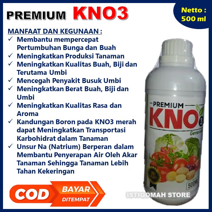 Premium KNO3 Generatif 500ML Pupuk Tanaman Jagung Agar Berbuah Lebat dan Berat Semua Jenis Jagung - Pupuk NPK Cair Perangsang Buah Tanaman Jagung Terbaik - Pupuk yang Bagus Untuk Tanaman Jagung Paling Manjur - Pupuk Pelebat Jagung Berbobot Berat