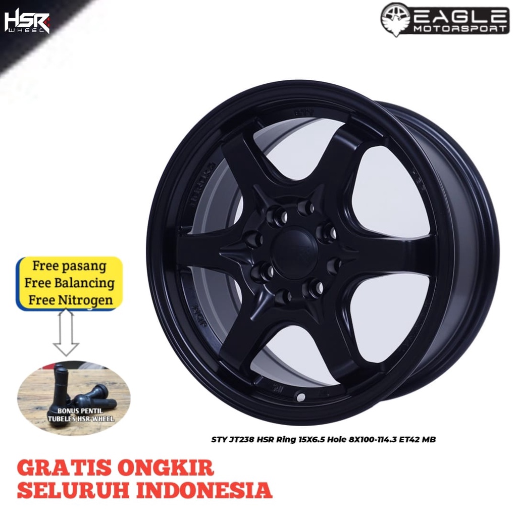 VELG MOBIL R15 RING 15 VELG MOBIL BRIO JAZZ AGYA AVANZA XENIA ORIGINAL HSR STY