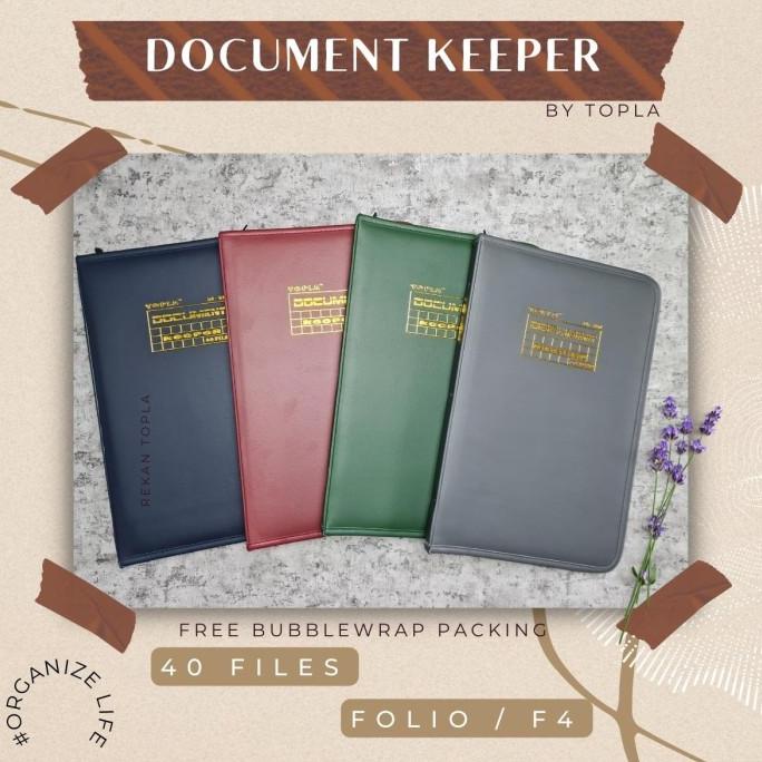 Map Dokumen Ijazah Folio Isi 40 Pcs / Dokumen Keeper F4 / Anti Air