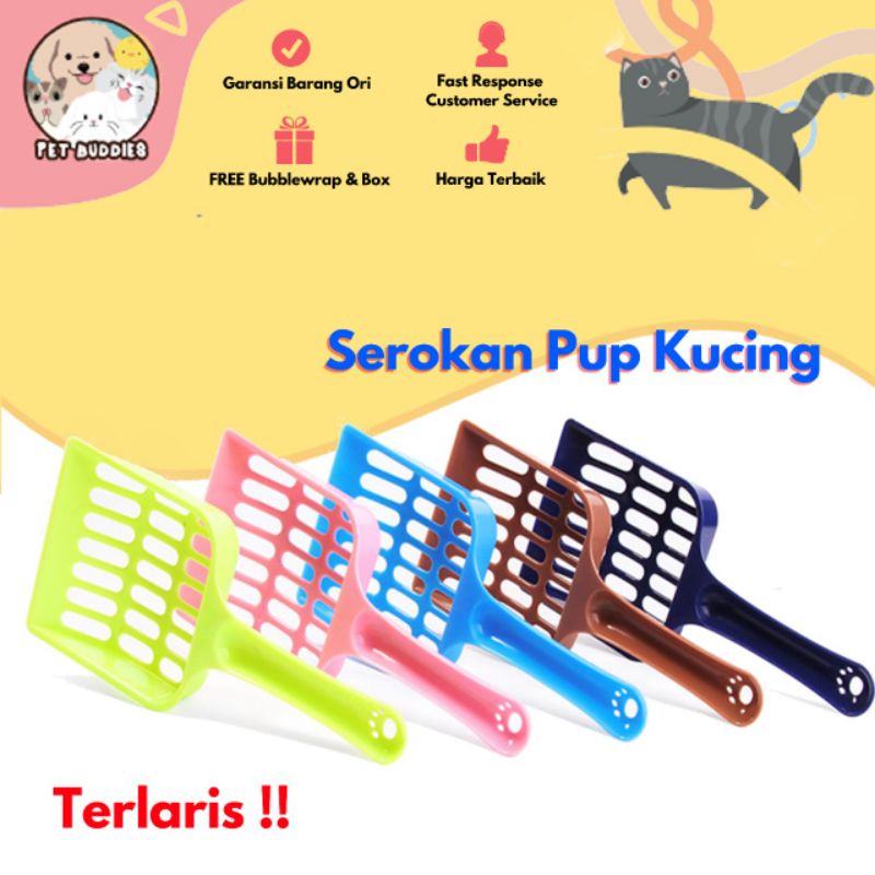 Serokan Pendek Pup Kucing/Anjing Serokan Pasir sekop