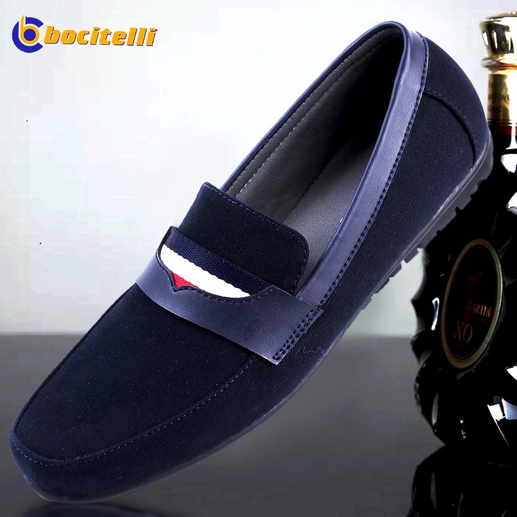 Big Size 44 s/d 39 Sepatu Kasual Pria Slip On Casual Bahan Canvas Premium Berkualitas Murah Pabrik