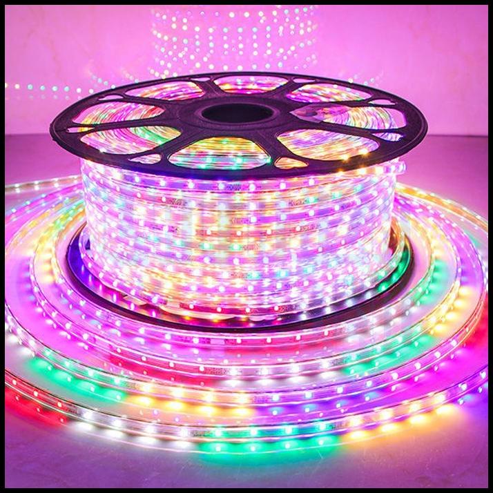 Promo Lampu Led Strip Selang Rgb 5050 Outdoor 100M 220V 100Meter Led Rgb