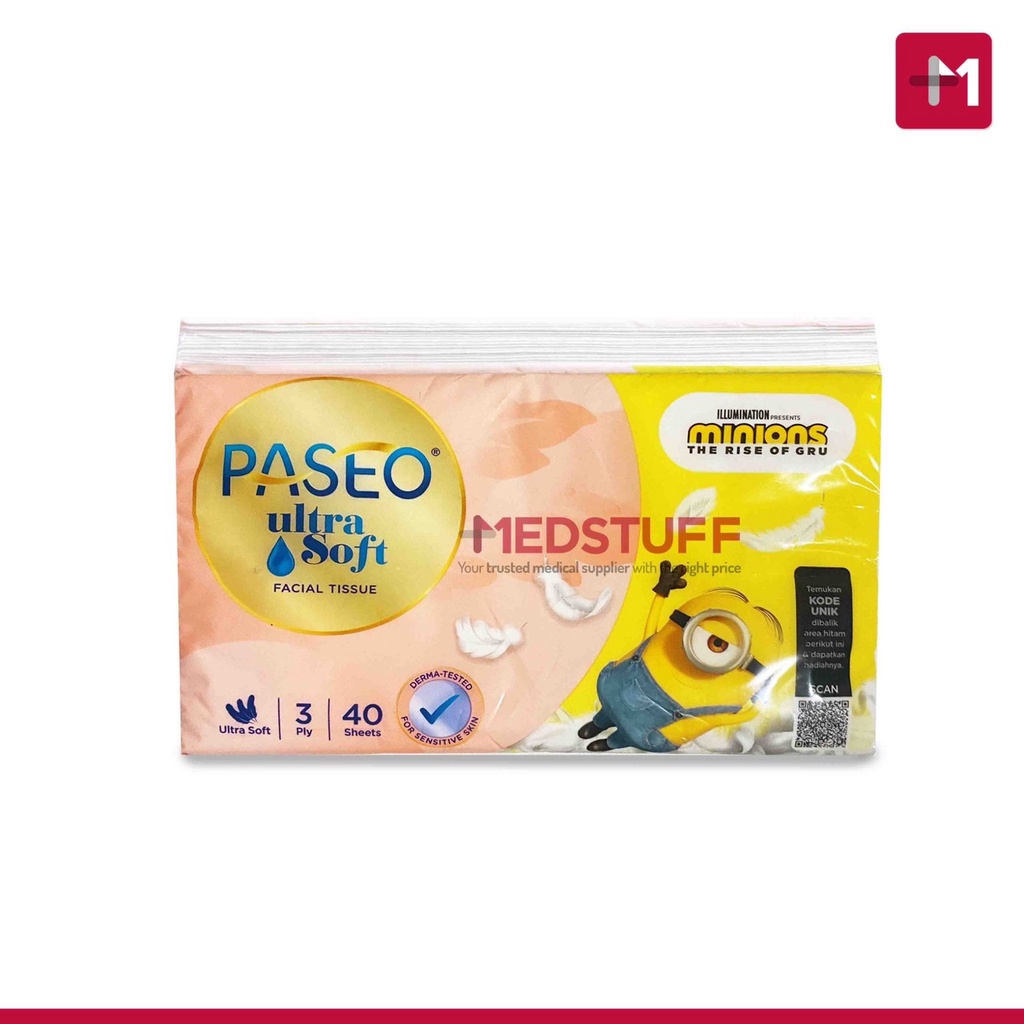 Tissue Paseo Ultra Soft Travel Pack isi 40s Tisu Paseo Travel Pack Ultrasoft Tissu Wajah