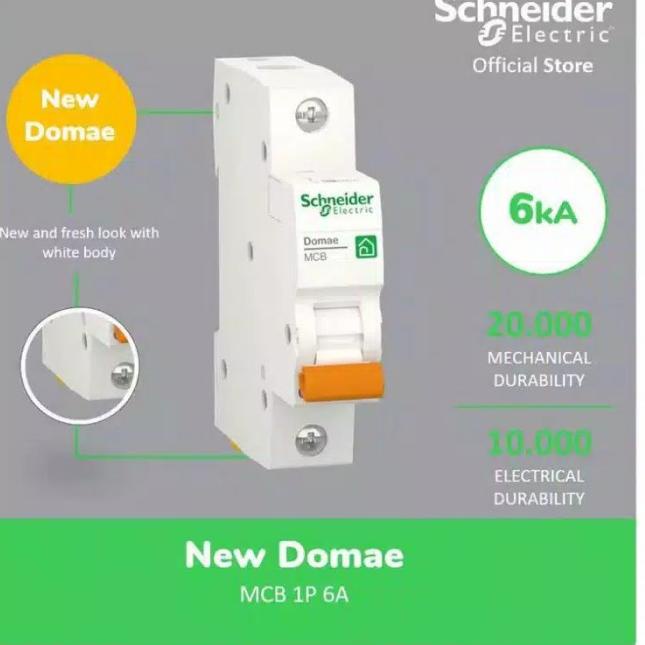 MCB Schneider 6 Ampere / 1 pass
