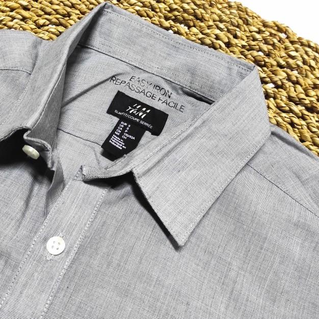 H&M slimfit EasyIron Formal kemeja - Marron, XS