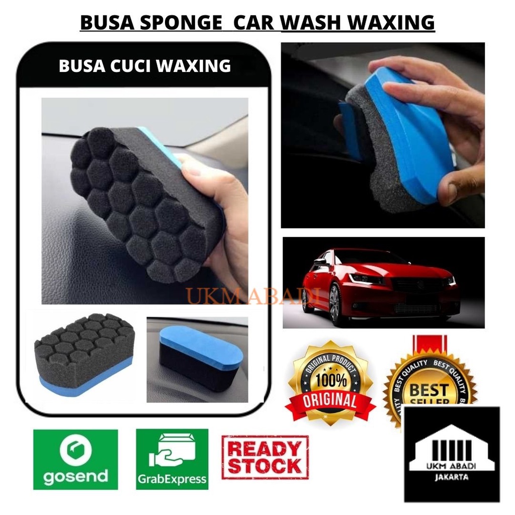 Aero Sikat Sponge Waxing Mobil Car Wash Cleaning Polishing FLS50