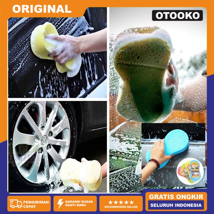 Expanding Smart Sponge Spons Spon busa compres Cuci mobil Motor Piring