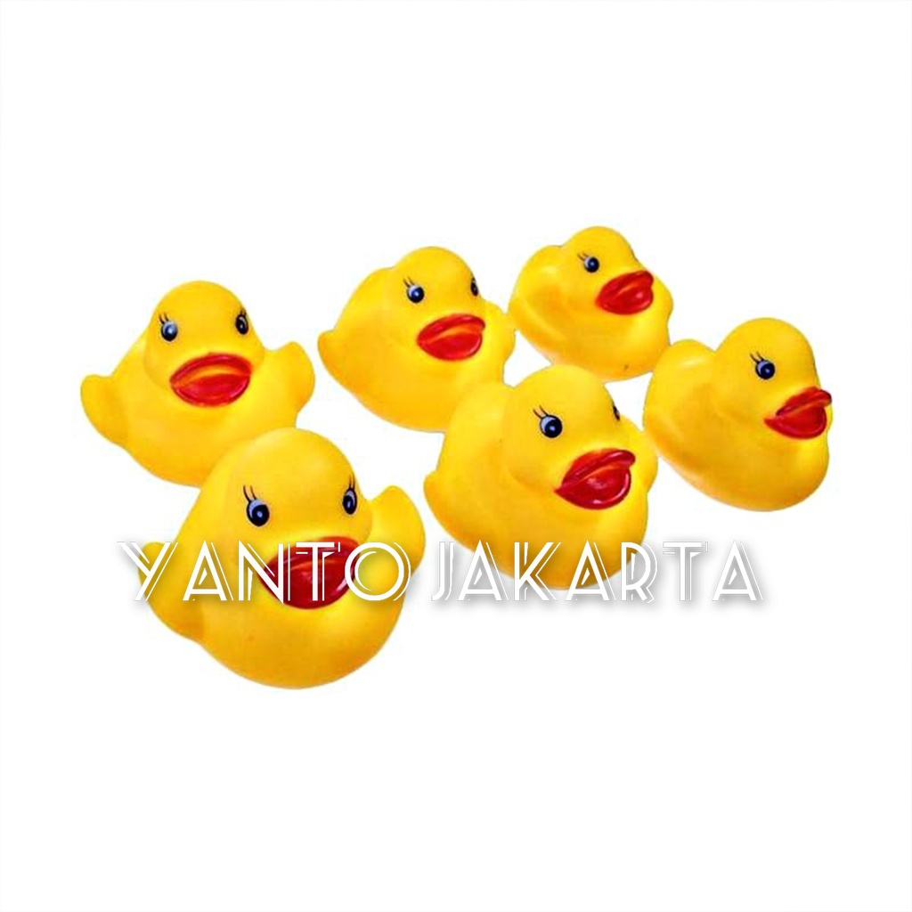 MAINAN MANDI BEBEK KARET ISI 6 PCS