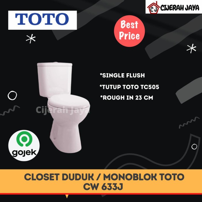 Kloset Closet Duduk / Monoblok Toto Cw 633 J