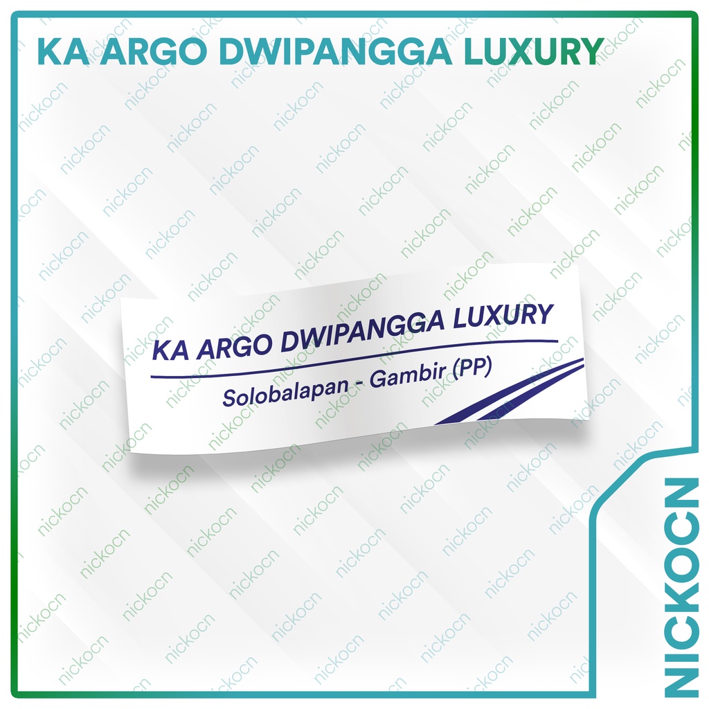 

Stiker Plat KA Luxury 2020