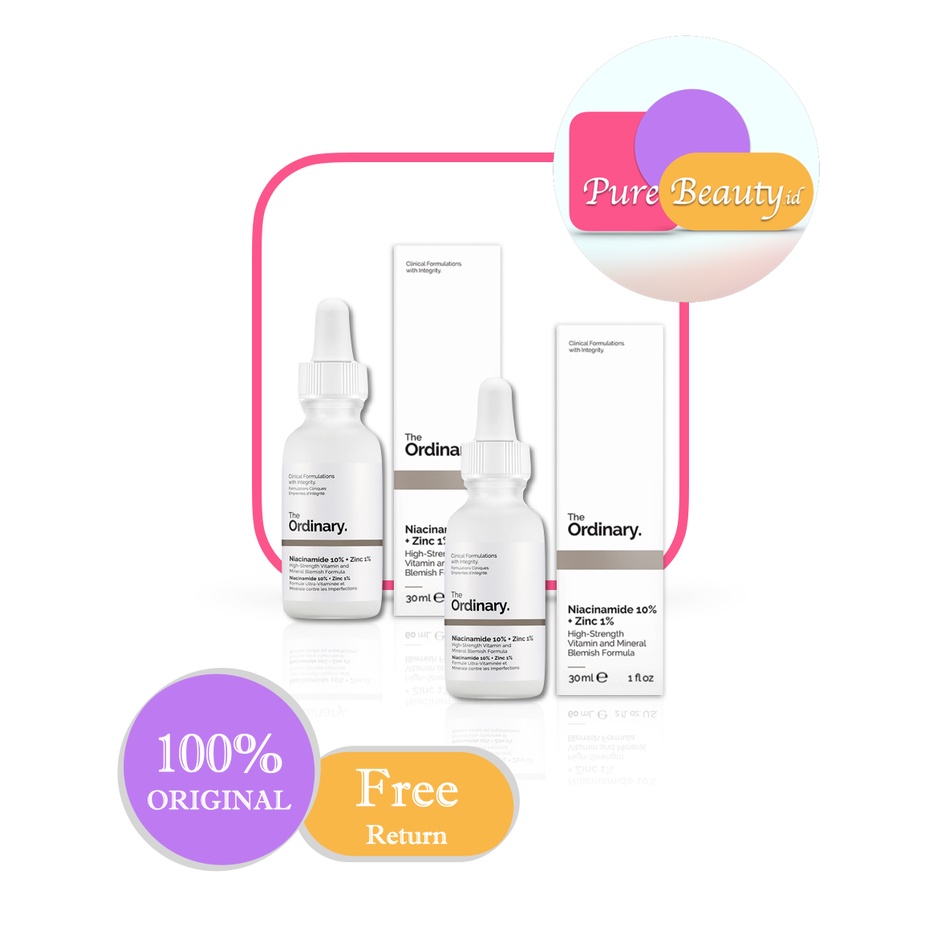 THE ORDINARY Niacinamide 10% + Zinc 1% 30ml 2pcs Clear Brighten Smooth ❤ 100% Original ❤