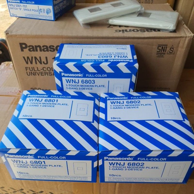 FRAME PAPAN LUBANG SAKLAR STOP KONTAK PANASONIC WNJ6801/6802/6803 MODEL LAMA