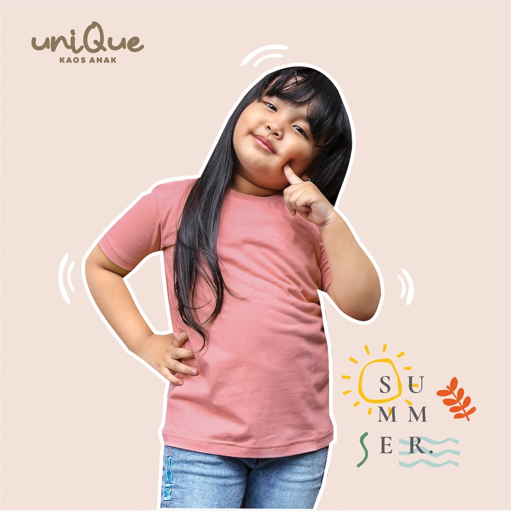 kaos polos Anak katun combed 30s premium unisex
