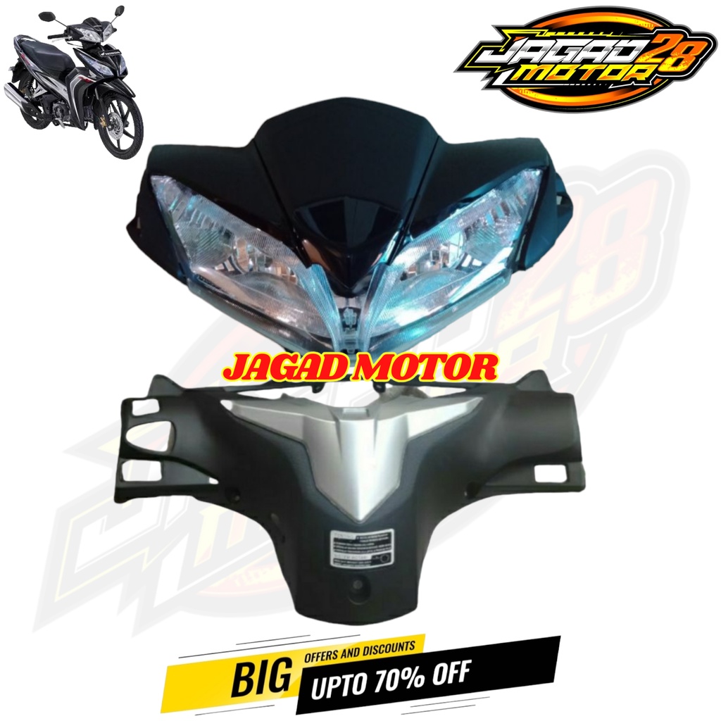 Batok Kepala Depan Belakang Honda Blade New Hitam Set Reflektor Lampu Depan / Batok Kepala Depan Belakang Plus Reflektor Lampu Depan Honda Blade New Hitam / Batok Kepala Honda Blade New Hitam Set Depan Belakang Plus Reflektor Lampu Depan