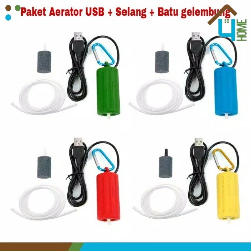 Pompa oksigen ikan aquarium USB portable Aerator oksigen USB ikan