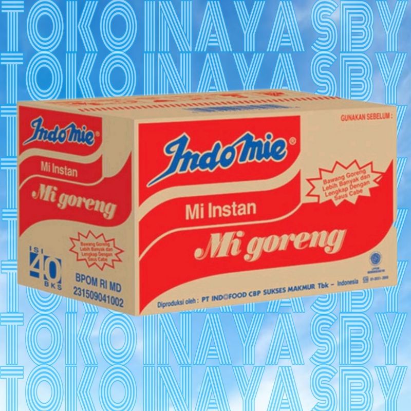 

Indomie Goreng 40 biji / 1 Karton