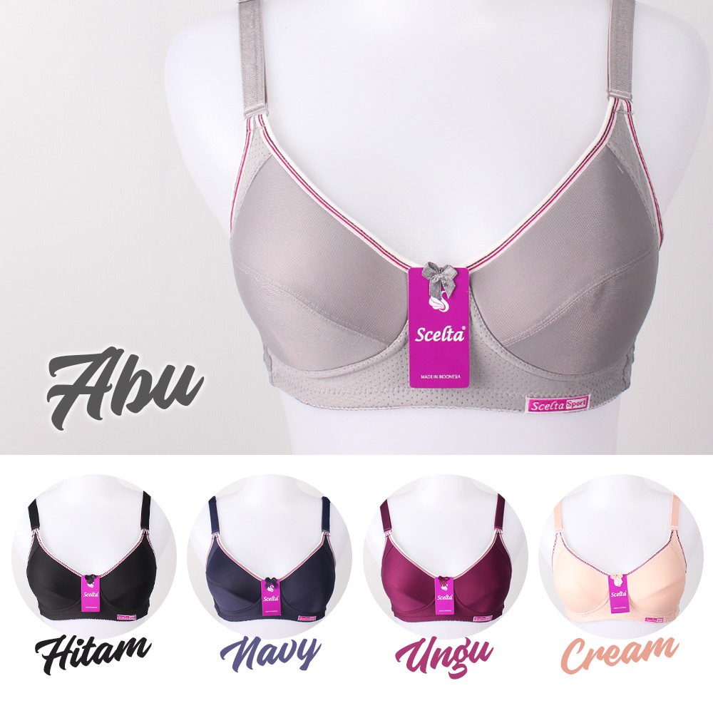BH Bra Olahraga Sport Bra Scelta Nilon Katun Kait