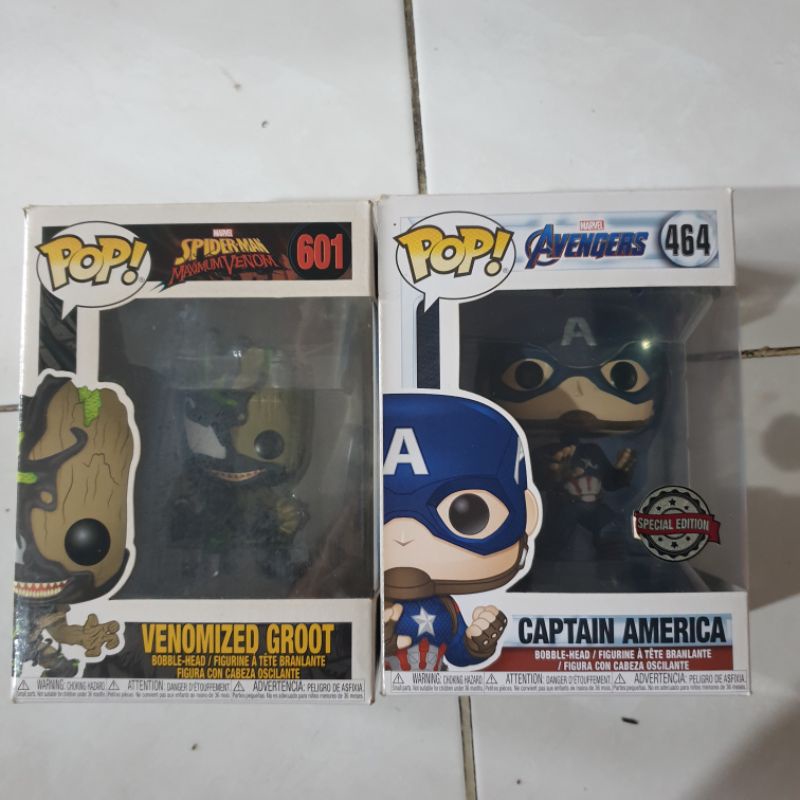 funko pop captain america & groot