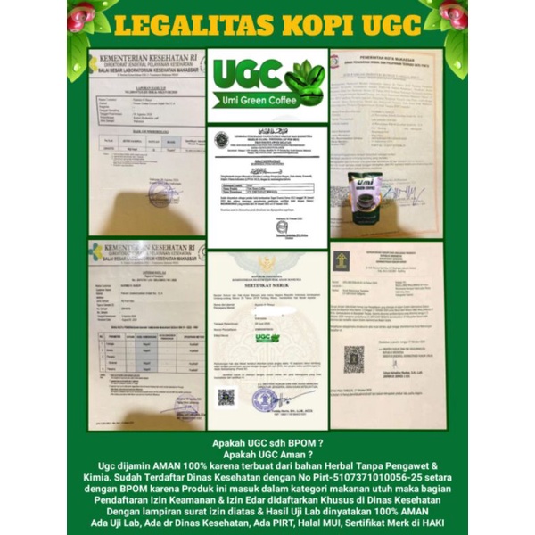 

umi green coffee 100% original