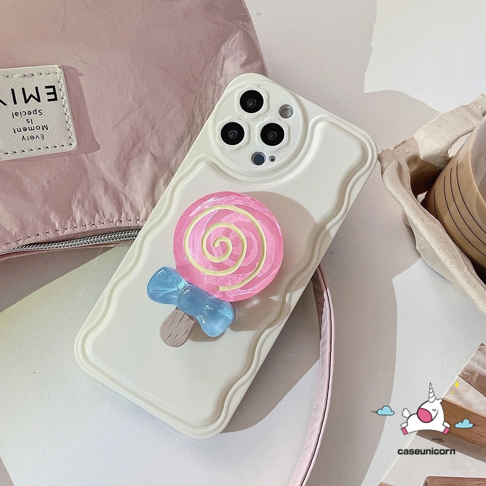 Ring Holder Hp Universal Bentuk Permen Lolipop Model Korea