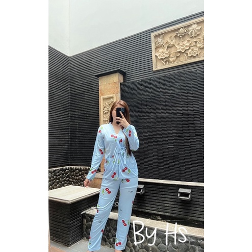 STELAN KIMONO 2in1 CHERRY BLUE/IMPORT