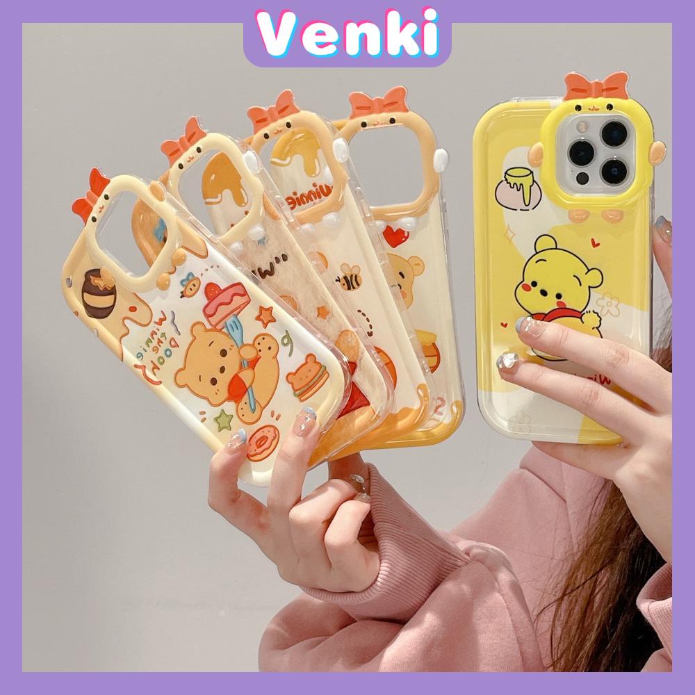 iPhone Case Silicone Soft Little Monster Case Glossy Cute Cartoon Bear Airbag Shockproof Protection Camera Compatible For iPhone 14 Pro Max 13 12 11 Pro 7 8 Plus XR